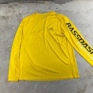 Bassdash Long Sleeve Sun Protection Shirt Fishing Performance Yellow Size L
